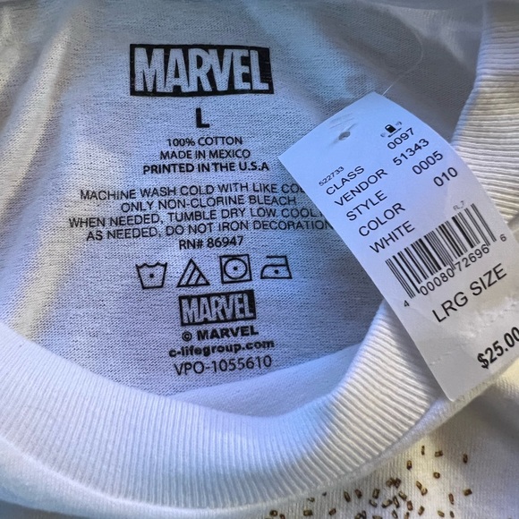 Marvel Disney Lot of 5 Tees NWTS Thor, Deadpool, Thanos, Stitch L - Picture 15 of 16